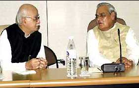 Photograph of Lalkrishna Advani and Atal Bihari Vajpayee