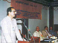 Addressing seminar at Jabalpur