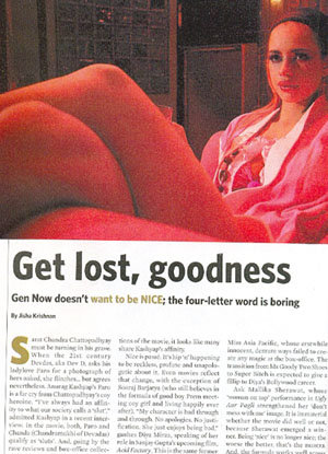 Article in The Week dated 22 March 2009