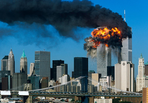 Attack on Twin Towers in New York